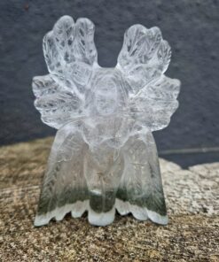 Bergkristal met chloriet engel