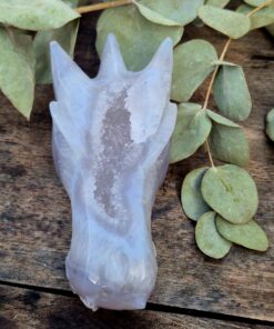 Agaat geode draken skull