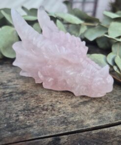 Rozenkwarts draken skull