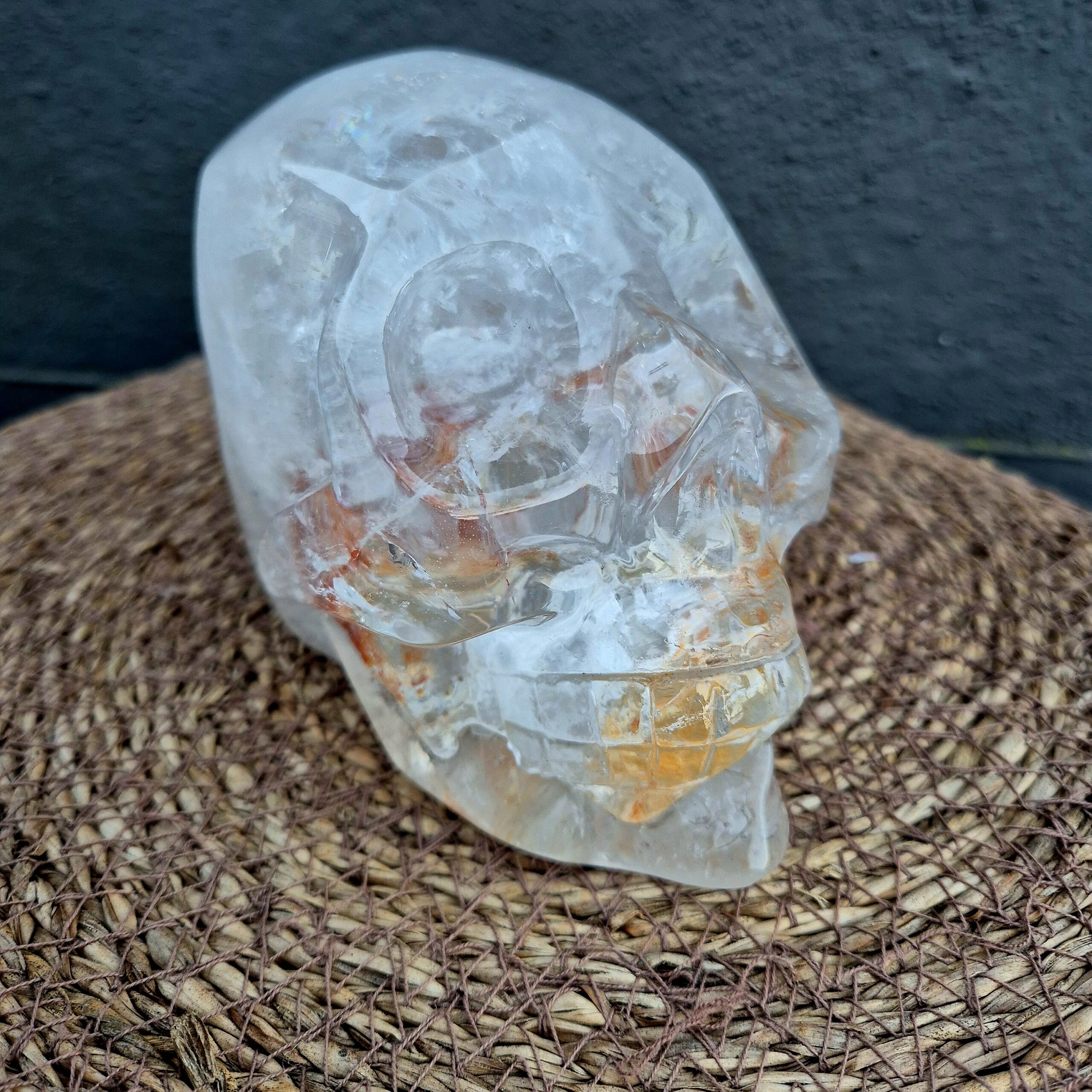 Kwarts met Lemuurkwarts skull - Afbeelding 8