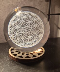 Glas sphere flower of life