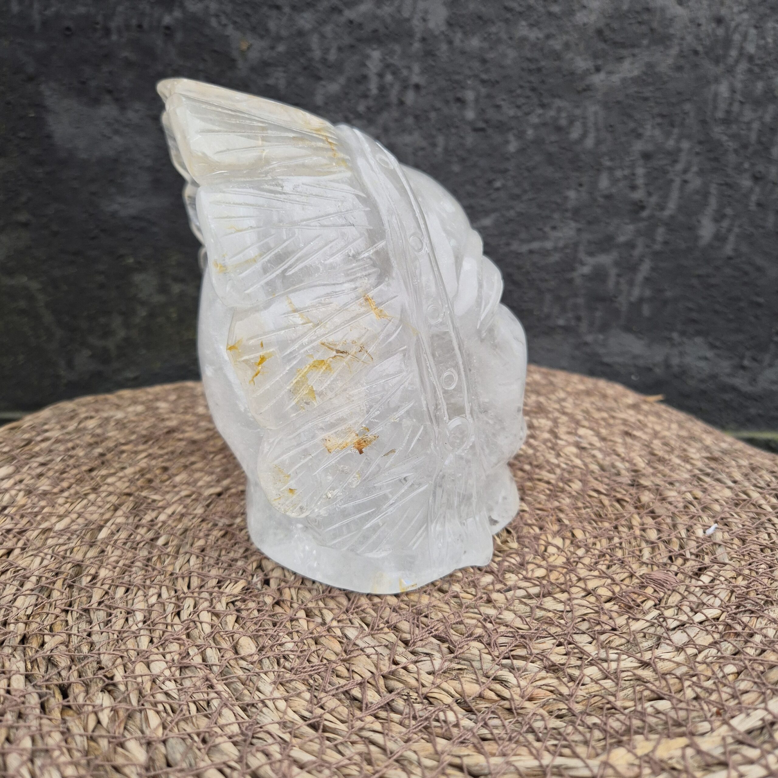 Mystiek Native skull bergkristal - Afbeelding 8