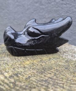 Zwarte obsidiaan draken skull 2