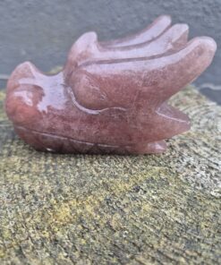 Alternative view of Aardbeienkwartsdraken skull 10