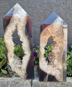 Alternative view of Set agaat geode torens