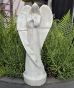 Witte jade engel XXL