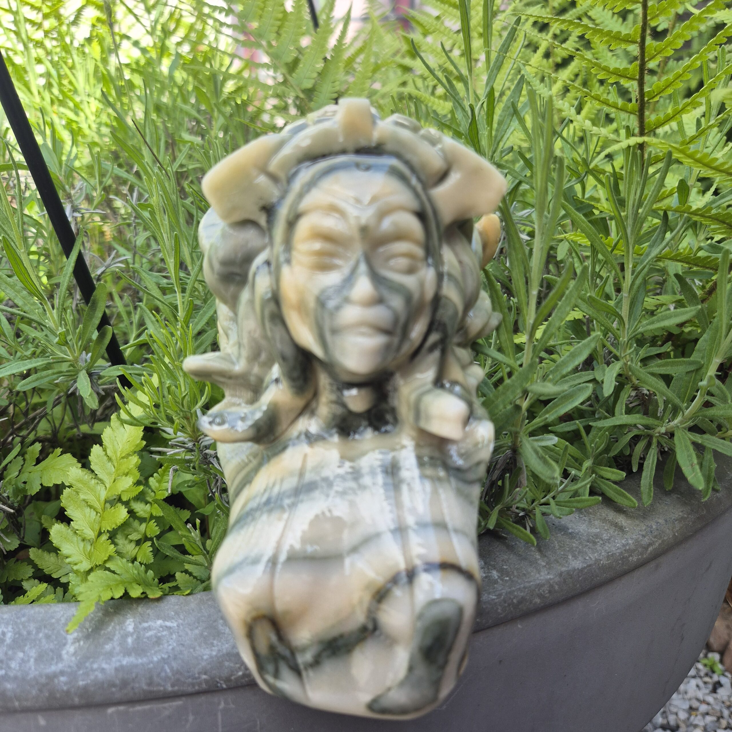 Afgaanse jade Medusa - Afbeelding 2