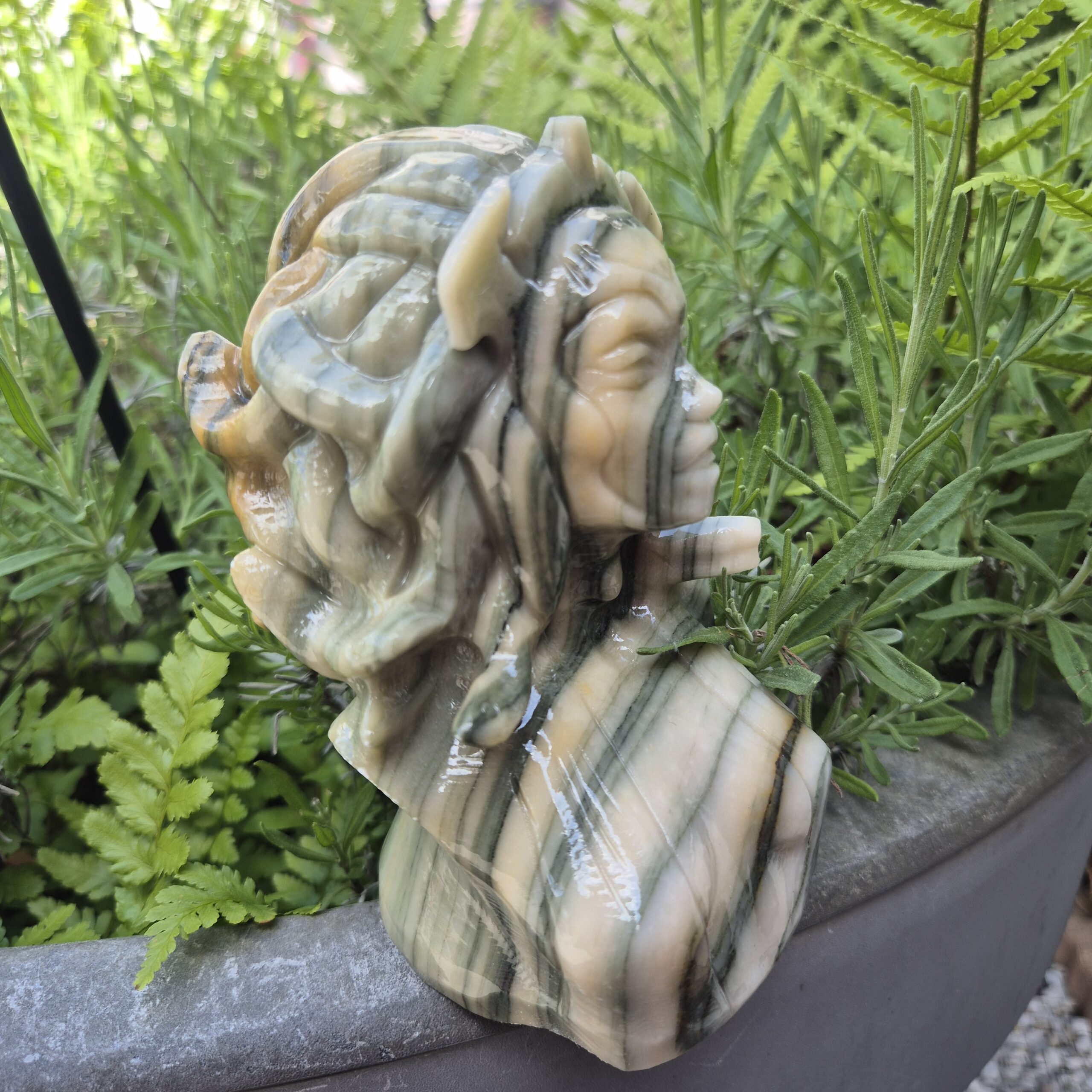 Afgaanse jade Medusa - Afbeelding 3