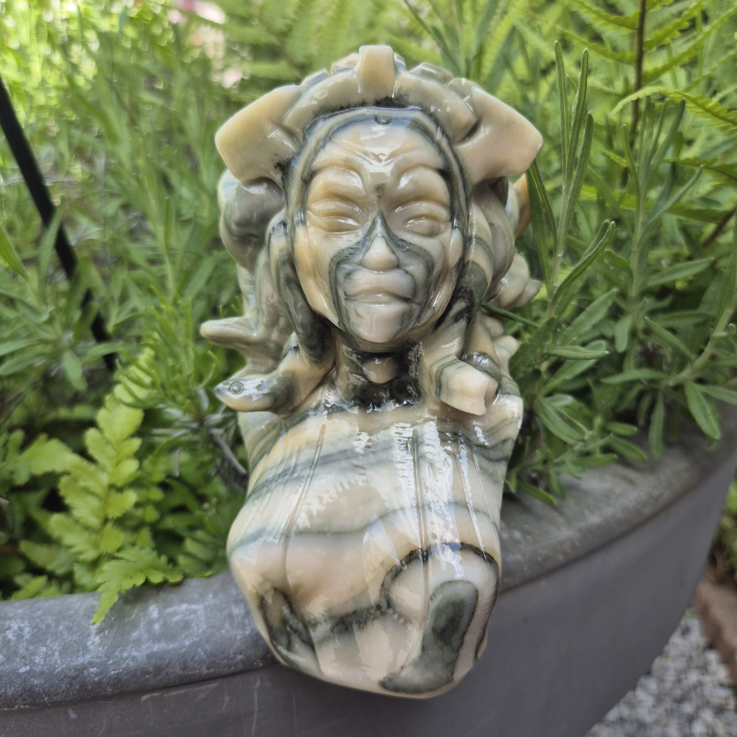Afgaanse jade Medusa