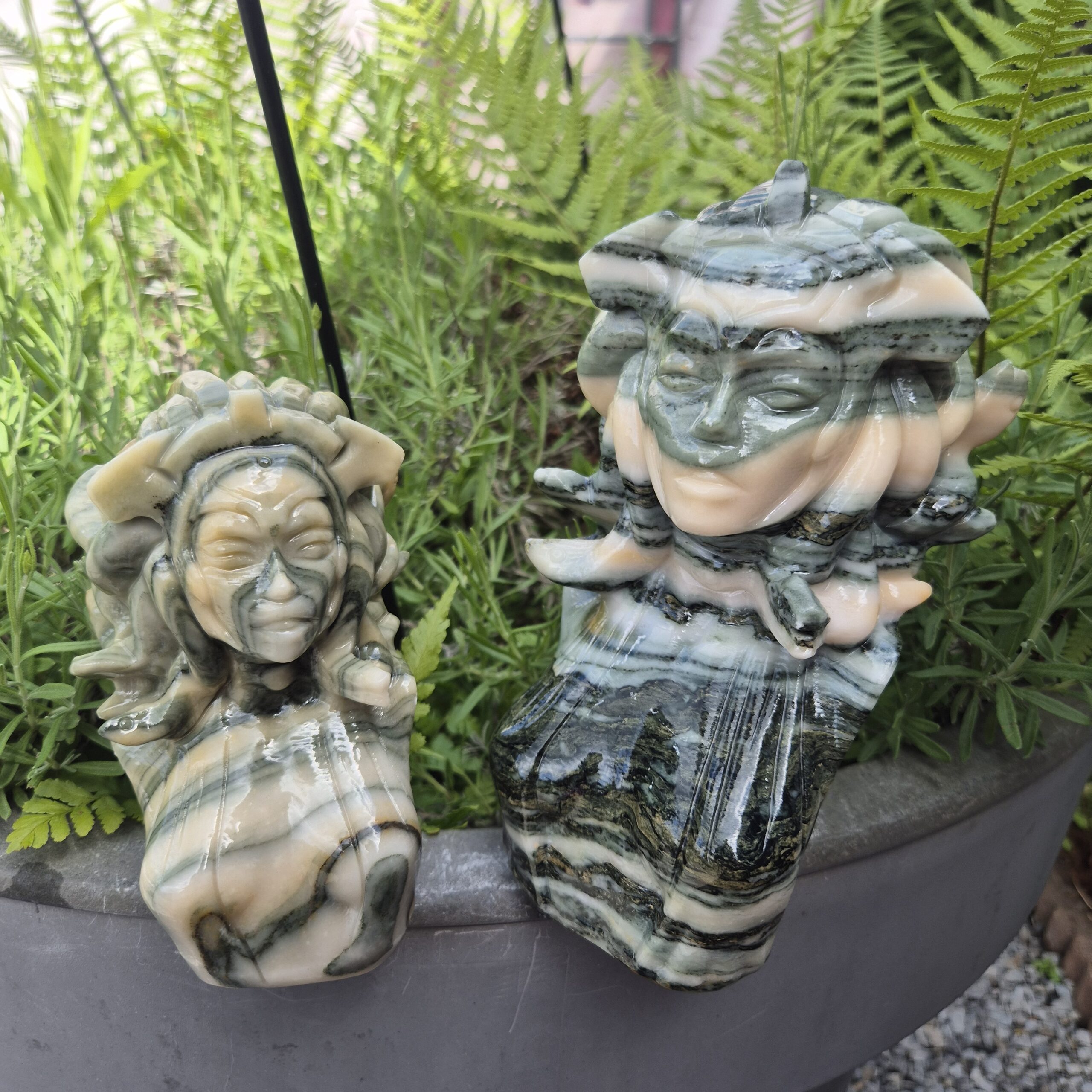 Afgaanse jade Medusa - Afbeelding 6