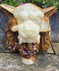 Alternative view of Afgaanse jade warrior met wolfskop