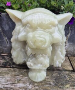 Afgaanse jade warrior met wolfskop
