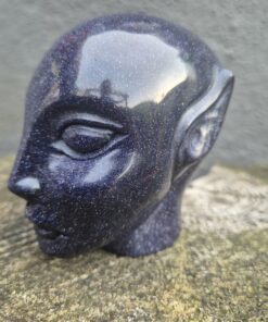 Blauwe goudsteen Elf skull 2