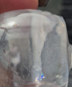 Alternative view of Braziliaanse lemuurkwarts skull 19